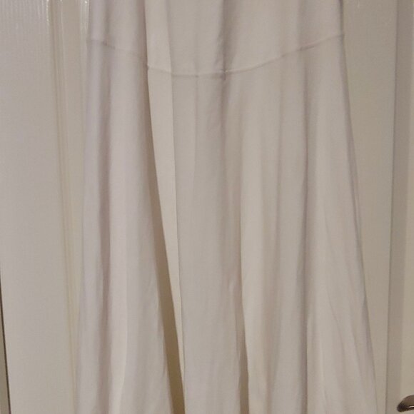 Free People Beach Midi Boho Minimalist Soft Girl Coastal Grandma Holiday Dress M - Picture 5 of 11